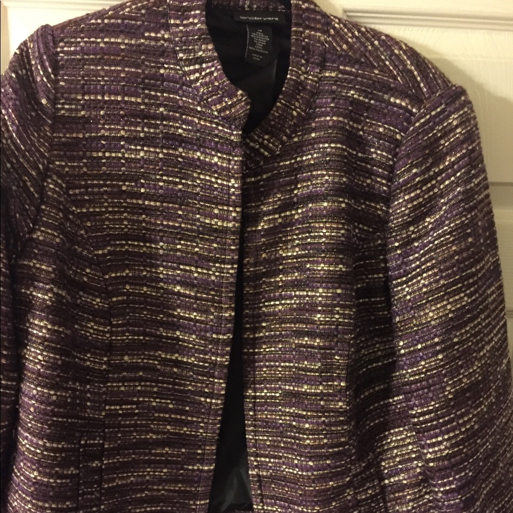 Trendy purple blazer